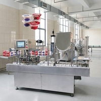 Machine automatique de remplissage et de scellage de gobelets, machine électrique de remplissage et de scellage à chaud pour liquides, pâtes et crèmes, pour yaourts