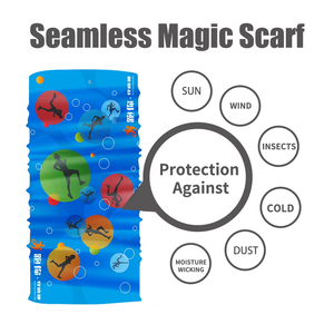 Braga de cuello multifunción de poliéster sin costuras personalizada para ciclismo, transpirable y fresca, pañuelo facial, bandanas personalizadas para exteriores - Product Image 4