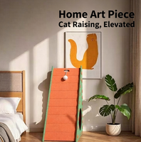 Nouvelle griffoir-lit triangulaire en feutre pour chat, mural, vertical, résistant à l'usure, maison de repos pour chat