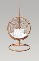 Hamac suspendu de luxe, patio, jardin, maison, terrasse, extérieur, rotin, osier, balançoire, panier, chaise oeuf