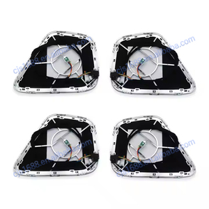Cache-haut-parleur de porte lumineux pour voiture, éclairage d'ambiance 64 couleurs, cache-klaxon, lampe d'ambiance pour Mercedes-Benz <span class=keywords><strong>GLA</strong></span> H247 / GLB X247 - Product Image 3