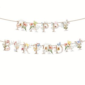 แบนเนอร์ศิลปะรูปผีเสื้อดอกไม้ฤดูใบไม้ผลิสำหรับตกแต่งงานวันเกิดในวันวาเลนไทน์เดือนรอมฎอน - Product Image 2