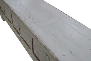 चीनी प्राचीन लिविंग रूम हाथ से चित्रित फर्नीचर विंटेज शेब्बी चिक नक्काशीदार लकड़ी के फुटपाथ - Product Image 3