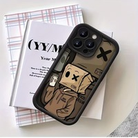 Coque de téléphone INS Simple Box Cartoon Man anti-chute personnalisable avec logo photo en TPU pour iPhone 18 17 Air 16 15 14 13 12 11 XS XR Pro Max