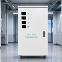 Stabilisateur de tension triphasé avancé MCU 30 kVA 380 V avec régulateur automatique et surveillance complète de la santé du système