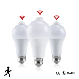 Con người cảm ứng LED bóng đèn e27b22 hồng ngoại 12W/15W/18W/20W điện áp rộng PIR đèn cảm biến chuyển đổi Loại phản xạ với cơ thể bằng nhựa - Product Image 4