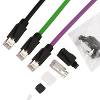 Câble Ethernet extérieur M12 mâle vers RJ45 mâle, gaine en TPE PUR, câble de raccordement industriel à 8 broches