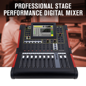 Mezclador de Audio Digital Profesional Watford DM12, Mezclador de Audio de 12 Canales, Consola de Mezcla de Sonido, Alimentación Fantasma de 48V y Función de Silencio - Product Image 6