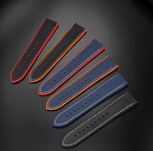 <span class=keywords><strong>Bracelet</strong></span> de montre en caoutchouc nylon et silicone imperméable 20mm 22mm pour Mido Citizon avec <span class=keywords><strong>bracelet</strong></span> de montre à boucle papillon - Product Image 2