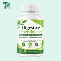 Complément Synbiotique Marque Blanche OEM/ODM : Capsules de Psyllium et Inuline – Nettoyage Quotidien des Fibres Prébiotiques et Probiotiques