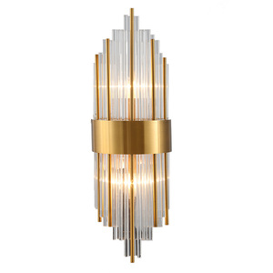 โคมไฟเชิงเทียนติดผนังทำจากโลหะแบบคลาสสิกทันสมัยใช้ในห้องนอนหรือในบ้าน - Product Image 5