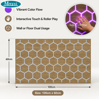 Panneau mural sensoriel interactif LED en nid d'abeille à activation tactile pour salle de thérapie autistique