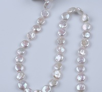 Natural Coin Baroque Pearls 11-12mm Real Natural Freshwater Pearl Diy Necklace Earring Jewellery Accessory Button Beads