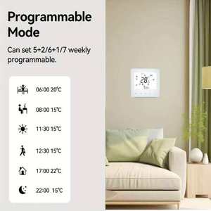Kỹ thuật số Nhiệt Led hiển thị wifi thông minh nhiệt Màn hình cảm ứng thông minh điều hòa không khí điều khiển nhiệt độ cho nhà khách sạn - Product Image 3