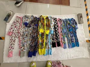 ชุดรอมเปอร์ลายไม้ไผ่สำหรับเด็กทารกแรกเกิดมีซิปรูดแบบซิปสองชั้น - Product Image 5