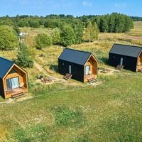 Cabane en bois préfabriquée moderne de luxe, maisonnette modulaire extérieure, villa de vacances personnalisée avec bardage en bois, abri de jardin