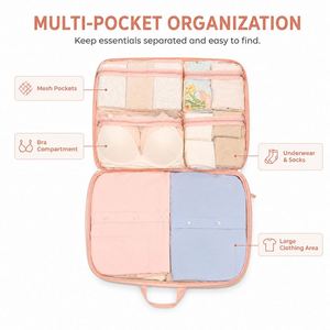 Sac de rangement de voyage multi-poches 5 en 1, organisateur de bagages portable pour vêtements, soutien-gorge, sous-vêtements, chaussettes - Product Image 5
