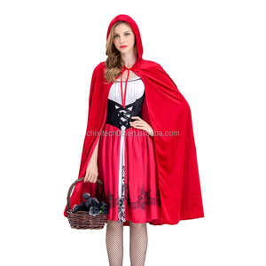 Costume de performance pour femme adulte, style Petite <span class=keywords><strong>Rouge</strong></span>, pour Halloween, costume de reine de boîte de nuit, style européen et américain - Product Image 3