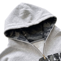 Sweat-shirt à capuche unisexe personnalisé, coupe ample, délavé à l'acide, brodé, style streetwear, pour homme, vente en gros