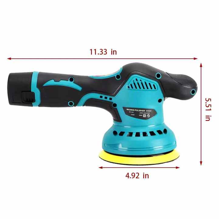 12V Rotary Cordless Car Polisher Mini Electric Wireless Car Polishing ...