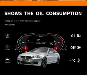 For BMW F10 F11 F18 F06 F12 F13 F01 F02 F03 F25 F26 F15 F16 Digital Dashboard 12.3'' LCD Panel Speedometer Virtual Instrument - Product Image 4