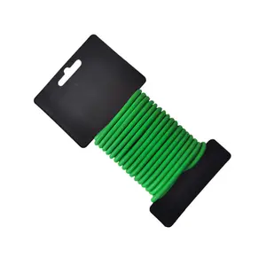 Horticultural soft garden wire vegetable flower, black green plastic coated iron wire tie plant binding wire