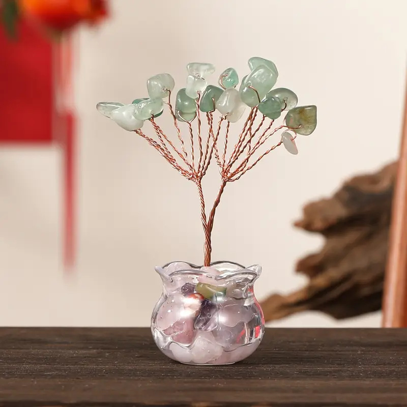 Petit arbre à souhaits aventurine verte