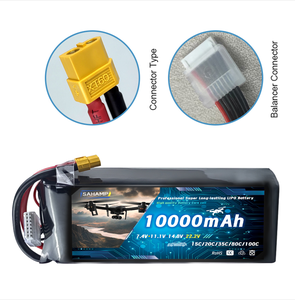 FPV 드론 레이싱 및 고속 RC 자동차 사용을 위한 10000mAh 하이 버스트 <span class=keywords><strong>11.1V</strong></span> 35C <span class=keywords><strong>3S1P</strong></span> 리튬 이온 배터리 팩 - Product Image 1