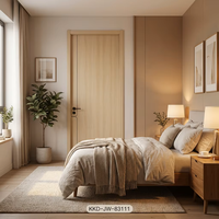 Portes intérieures en bois laqué, style minimaliste moderne, insonorisées et durables pour appartements de luxe et maisons résidentielles