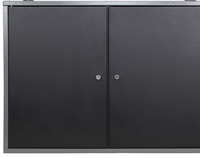 Armoire à outils murale en acier à double porte, armoire de rangement à panneau perforé pour atelier, cuisine, entrepôt