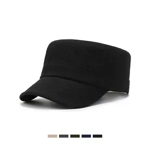 Wholesale custom captain hat for men women flat top sailor hat captain outdoor stoma visor hat casual Baseball Cap