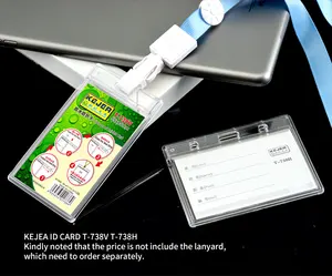 Hot bán tùy chỉnh tinh thể nhựa thẻ tên ID chủ thẻ cho doanh nghiệp, Nhựa Chủ huy hiệu - Product Image 6