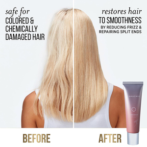 Après-shampoing sans rinçage à la kératine biologique et à l'huile d'argan, traitement protéiné pour cheveux secs, abîmés et colorés, répare les pointes fourchues - Product Image 1