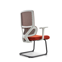 Chaise de bureau ergonomique contemporaine PM-115 en maille, hauteur réglable, inclinaison adaptative, base pivotante pour bureau à domicile et atelier