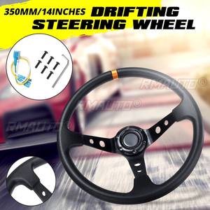 Volante Deportivo Universal de 350 mm y 14 Pulgadas de PU y Aleación de Aluminio para Carreras y Drifting con Diseño Cóncavo Profundo - Product Image 1