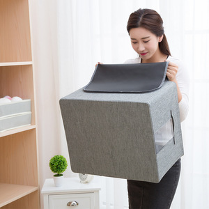 Caixa de Armazenamento Dobrável de Grande Capacidade em Tecido Oxford com Estrutura de Aço, Impermeável, 20L, Nova, para Roupas e Cobertores - Product Image 5