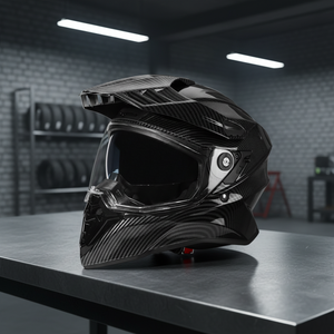 <span class=keywords><strong>Casque</strong></span> de <span class=keywords><strong>moto</strong></span> intégral unisexe homologué DOT avec double visière en ABS pour les voyages et l'utilisation tout-terrain - Product Image 4