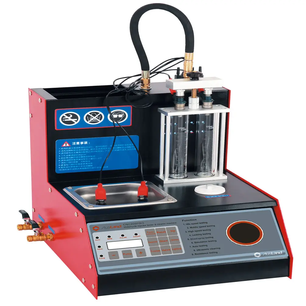 AUSLAND CNC200 PRO Fuel Injector Cleaner Và Tester Cho Xe Máy CNC200 Nâng Cấp Fuel Injector Cleaner