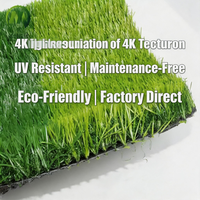 Gazon artificiel de 20 à 50 mm pour aménagement paysager de jardin, décoration extérieure, gazon synthétique à l'aspect naturel, prix fabricant