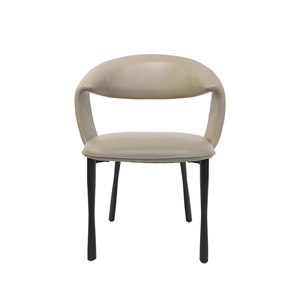<span class=keywords><strong>Chaise</strong></span> de salle à manger design nordique minimaliste moderne du milieu du siècle, en cuir, à dossier haut, pour <span class=keywords><strong>cuisine</strong></span> et salle à manger - Product Image 6