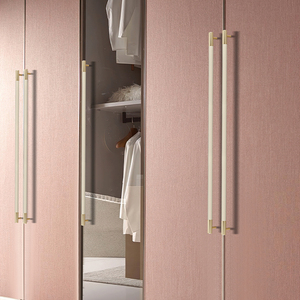 HJY, nuevo diseño, herrajes italianos de Metal, tirador de muebles de perfil de aluminio de cuero italiano <span class=keywords><strong>para</strong></span> armario, cajón, cocina, dormitorio - Product Image 2