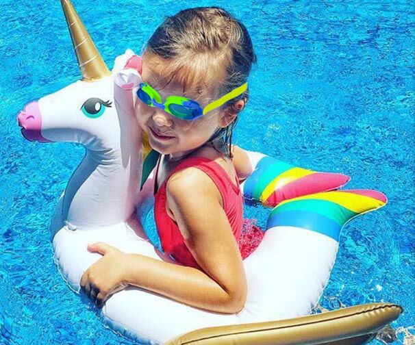 Tabung Renang Bayi Unicorn Dapat Disesuaikan, Cincin Pelampung untuk Pesta Mainan, Pantai Musim Panas, Anak Laki-laki dan Perempuan