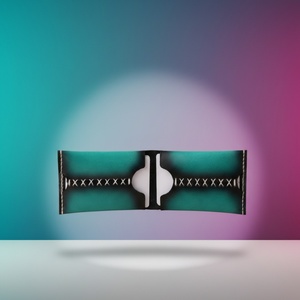 Boshiho Simple Sewing Line Genuine Leather Card <b>Holder</b> Men's <b>Id</b> Card Wallet Classic Genuine Leather Men's Wallet - Product Image 3