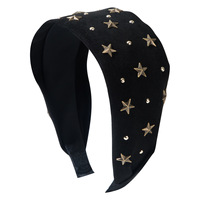 Niche Design INS Style japonais coréen femmes bandeau polyvalent Simple cheveux accessoires étoile Rivet pour influenceurs blogueurs