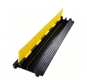 Protector de Cables de Goma Reciclada de 2 Canales, Equipo de Seguridad Vial, Protector de Cables de Alta Resistencia, Reductor de Velocidad de 1-5 mph - Product Image 4