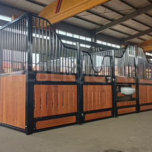 <span class=keywords><strong>3</strong></span>.6X3.6 M Rijuitrusting Paard Kraam Panelen Paardenbox Stallen Permanente Diverse Zware Paardenstal Met Bamboe - Product Image 5