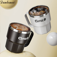 Fabricant Vente en gros Tasse pour boisson froide Tasse à café en acier inoxydable 304 à double paroi avec couvercle