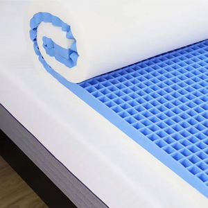 침대용 쿨링 허니콤 워셔블 TPE 폴리머 토퍼 그리드 매트리스 퀸 사이즈 바디 서포트 - Product Image 1