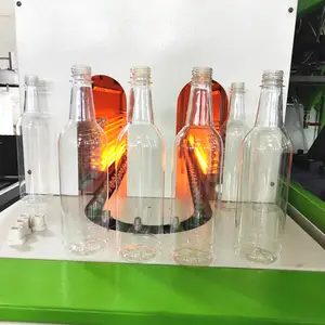 Хорошее качество 2 полости 500 мл 1500 мл пластиковая ПЭТ банка жидкое мыло бутылка для воды делая машину полуавтоматические выдувные машины