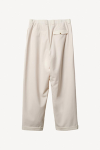 <span class=keywords><strong>Pantalon</strong></span> de Costume Formel Plissé pour <span class=keywords><strong>Homme</strong></span>, Coupe Ample Évasée, Respirant, Style Vintage, avec Fermeture Éclair et Poches Asymétriques, Idéal pour Mariage - Product Image 4